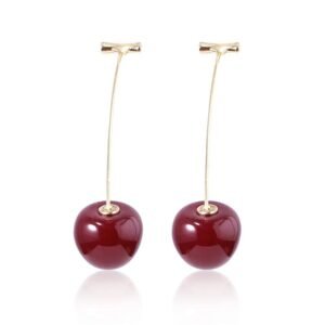 Red Cherry Designs Gold Plated Dangle Earrings For Women